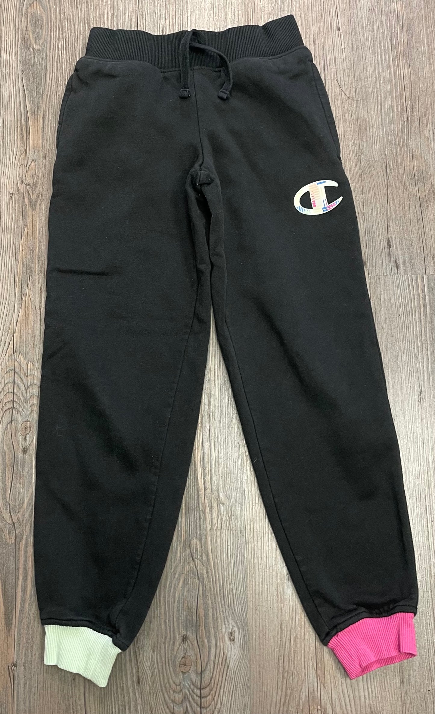 Black Champion Sweatpants, 8Y