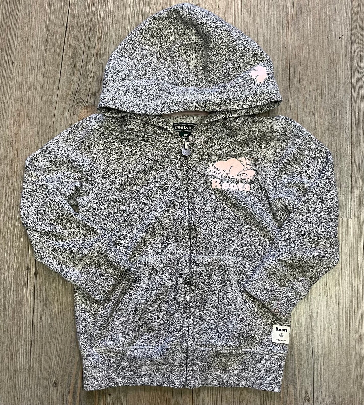 Grey Roots Zip Hoodie, 3Y