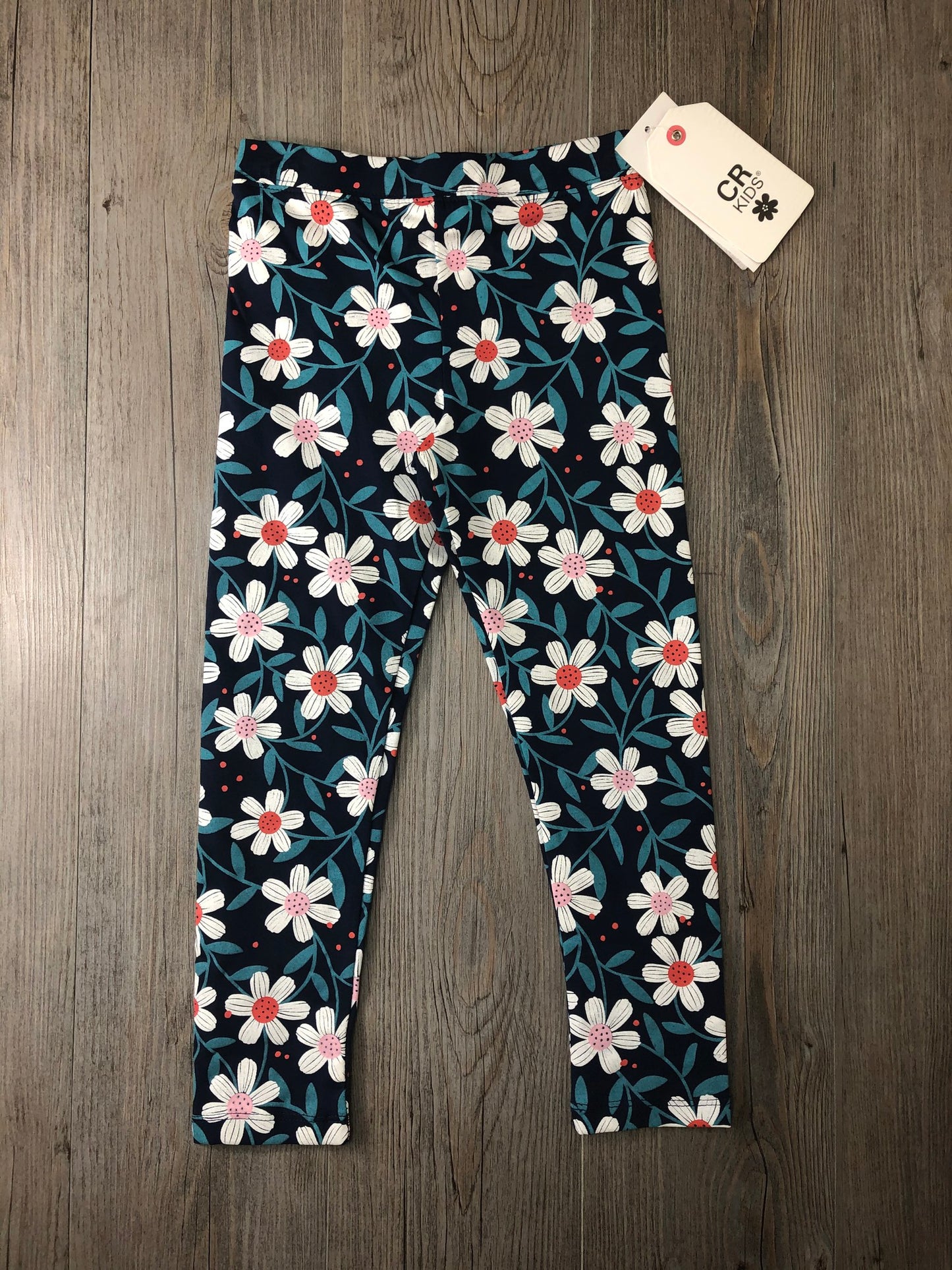 Navy Floral Legging 4643, 4Y