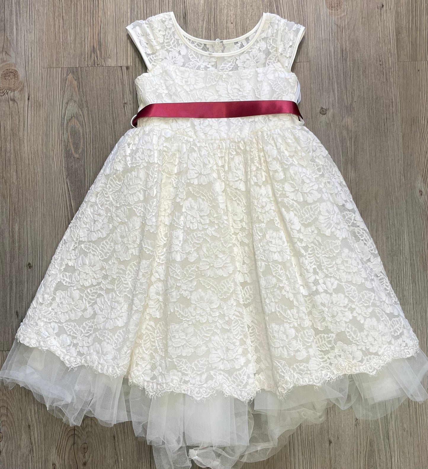 White Davids Bridal Dress, 4Y