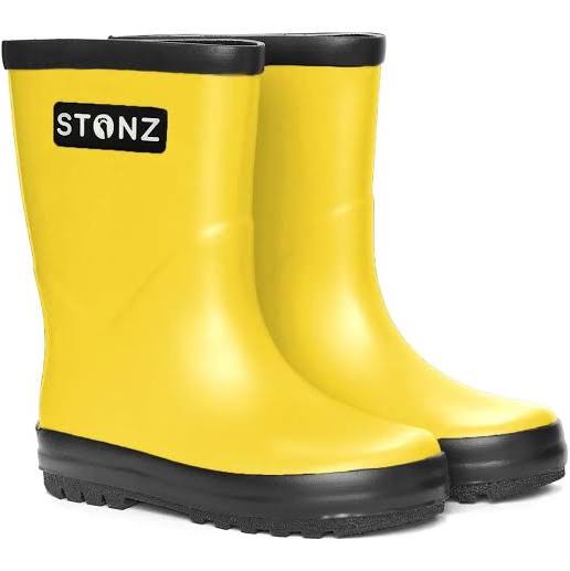 Yellow STONZ RAIN BOOTS, 8T