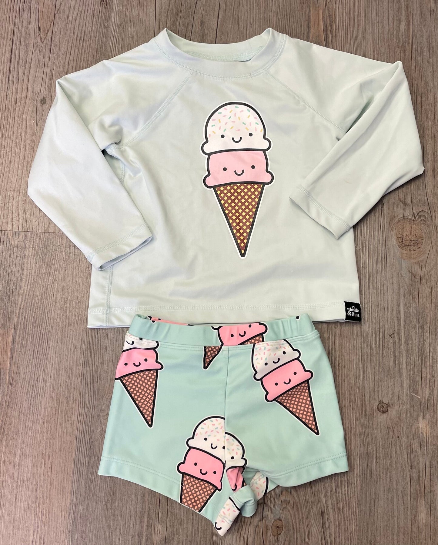 Mint Whistle & Flute Swimwear, 1-2Y