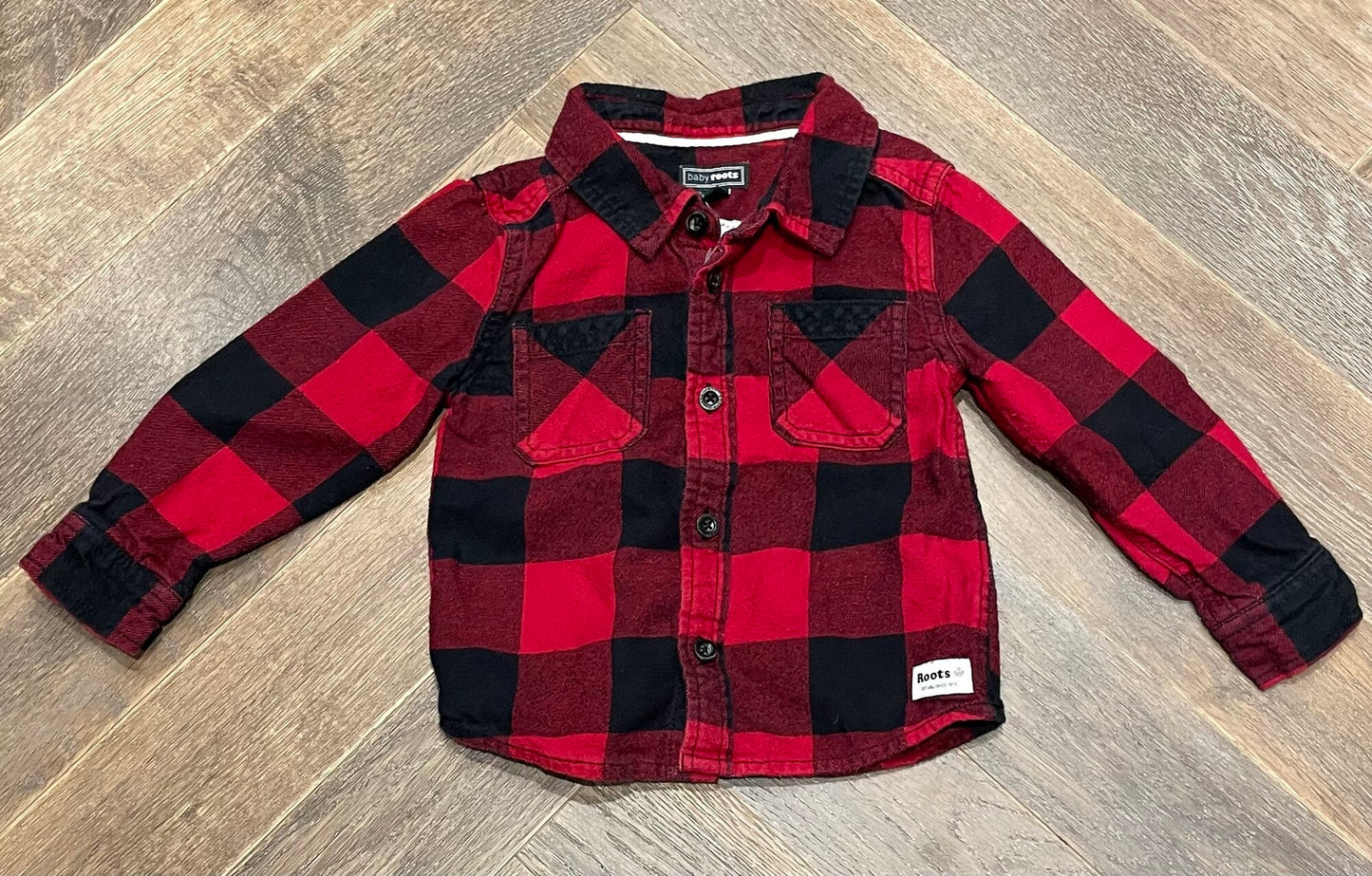 Red Roots Plaid Shirt, 12-18M