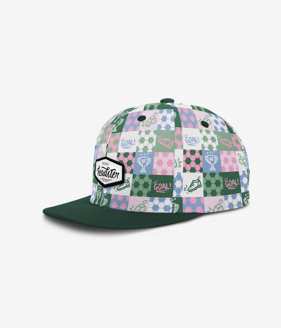 White Headster Goal Getter Snapback, 52CM