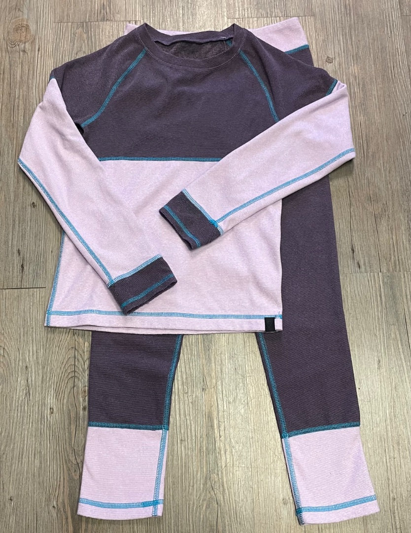 Purple,Lavender Ripzone Fleece Base Layer Set, 8Y