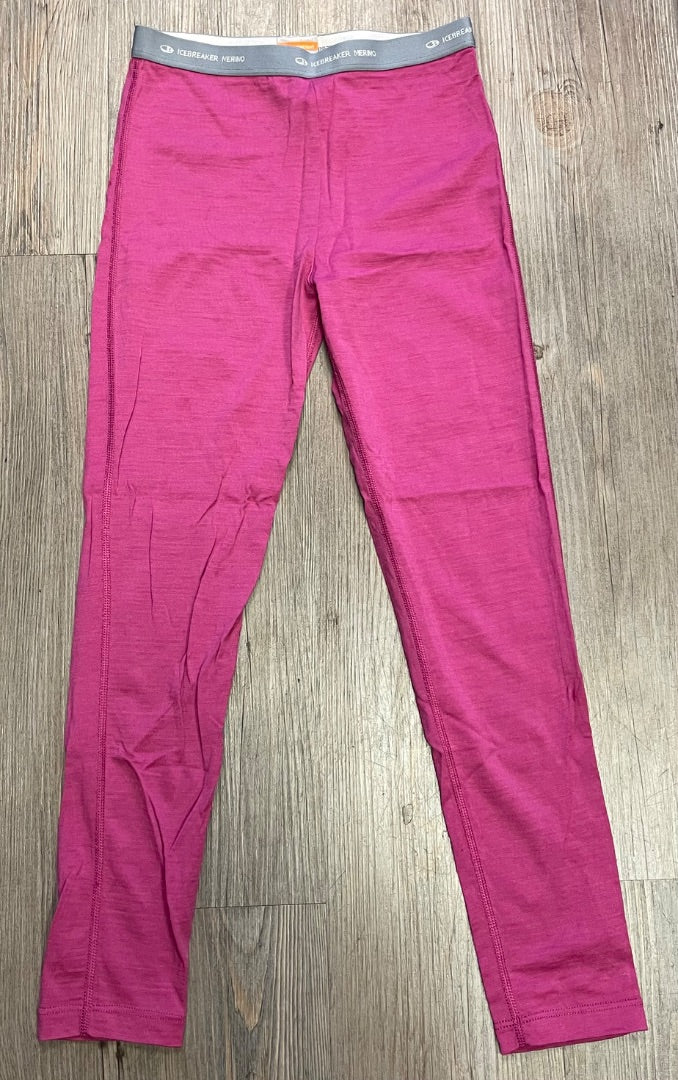 Pink Ice Breaker Merino Lightweight Base Layer Bottom, 9-10Y
