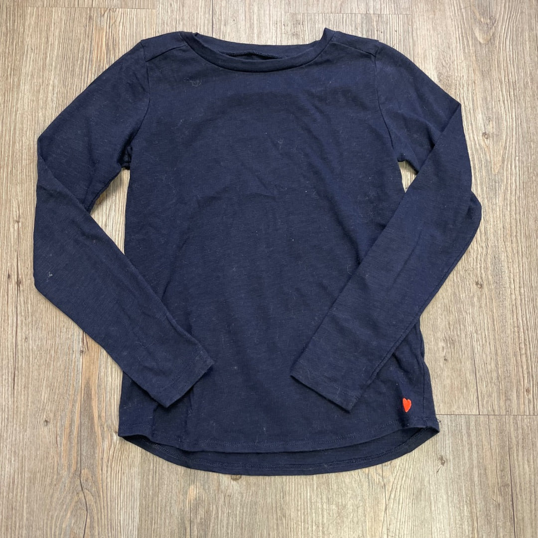 Navy Crewcuts LS Top, 8Y