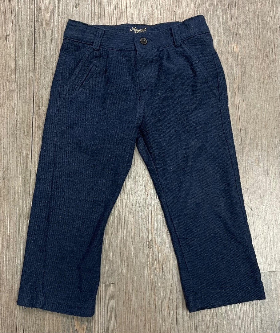 Navy Mayoral Pants, 12-18M