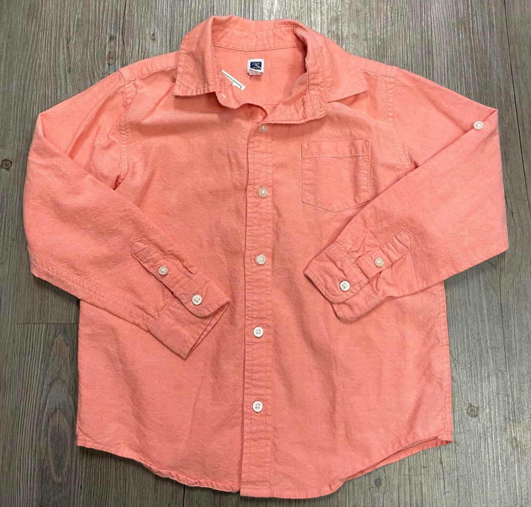 Coral Janie & Jack Long Sleeve Shirt, 6Y