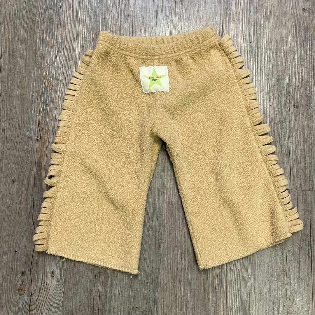 Tan Frou- Frou Cowboy Cowboy Pants, 1Y
