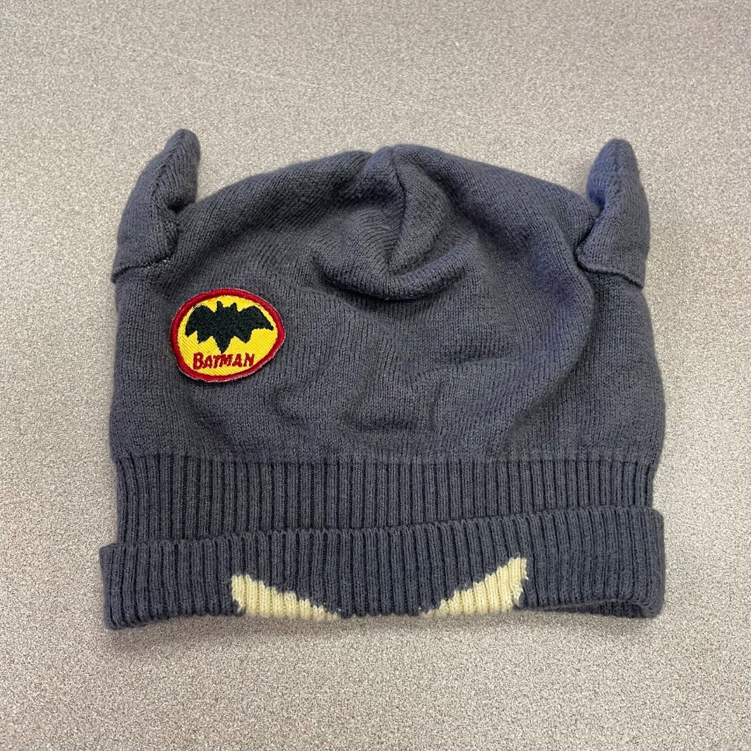 Grey Junk Food Baby Gap Knit Batman Hat, 4-5Y
