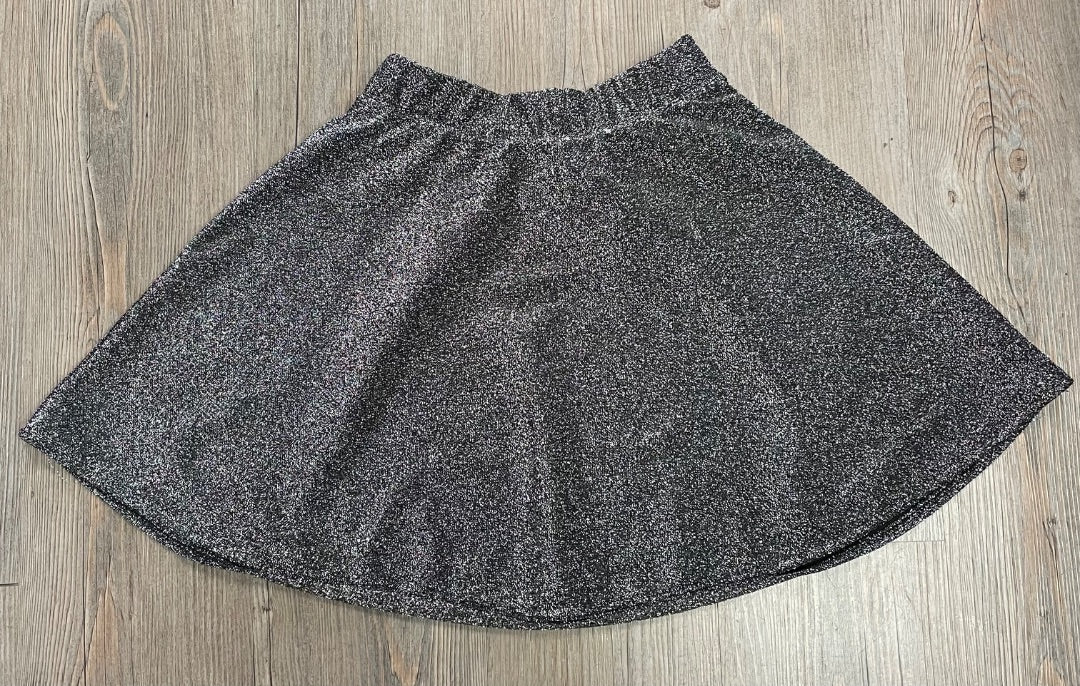 Silver Glitter ,Black H&M Skirt, 6-7Y