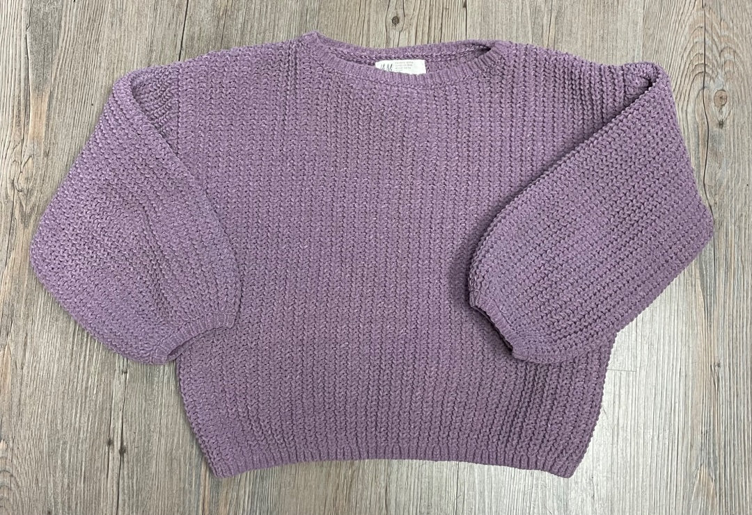 Purple H&M Knit Pullover, 5-6Y