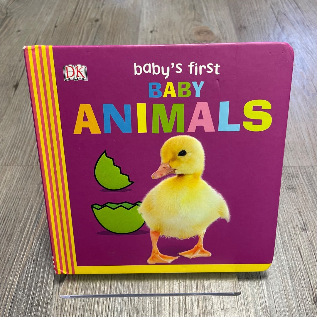 Multi Colour Baby's First Baby Animals, Boardbook
