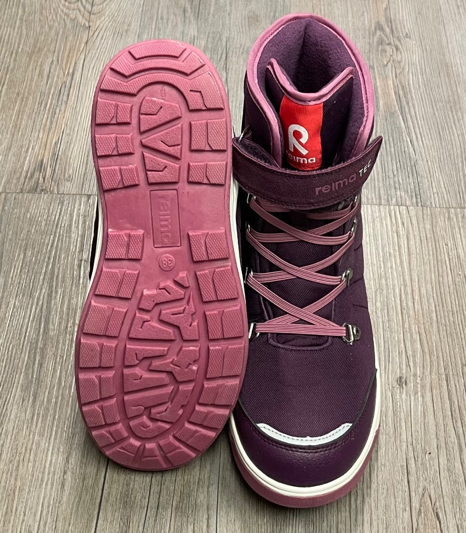 Purple Reimatec Winter Bootie, 6.5Y