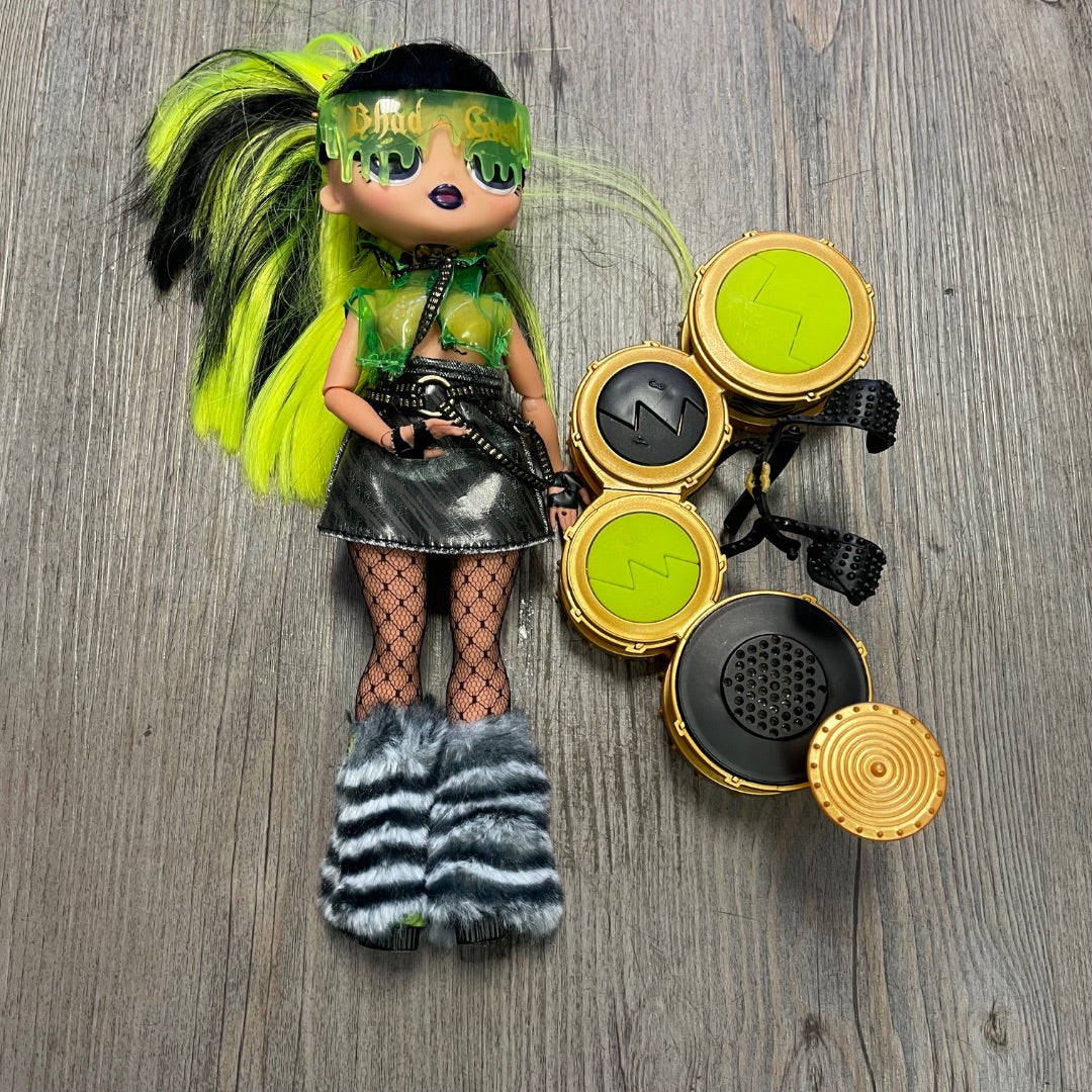 Yellow Hair LOL OMG LOL Doll Remix Bhad Gurl, Pre-owned