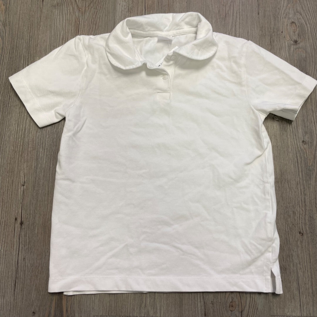 White Zara Uniform Tee, 11-12Y