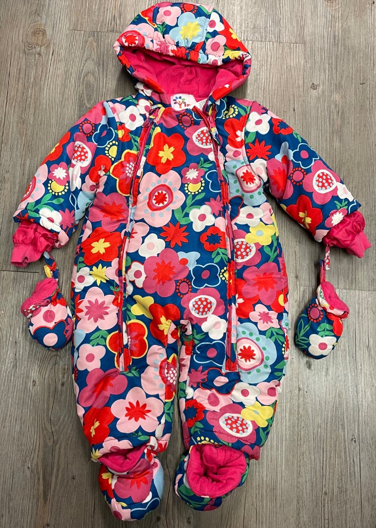 Floral Vine Snow Suit, 12-18M