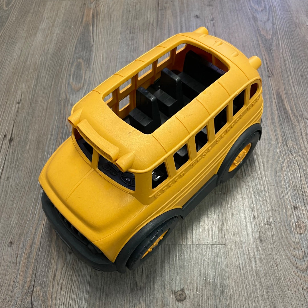 Yellow Green Toys School Bus, Pre-owned