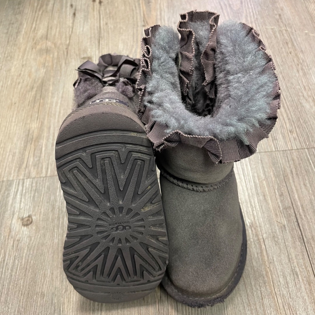 Purple UGG Suede Winter Boots, 9T