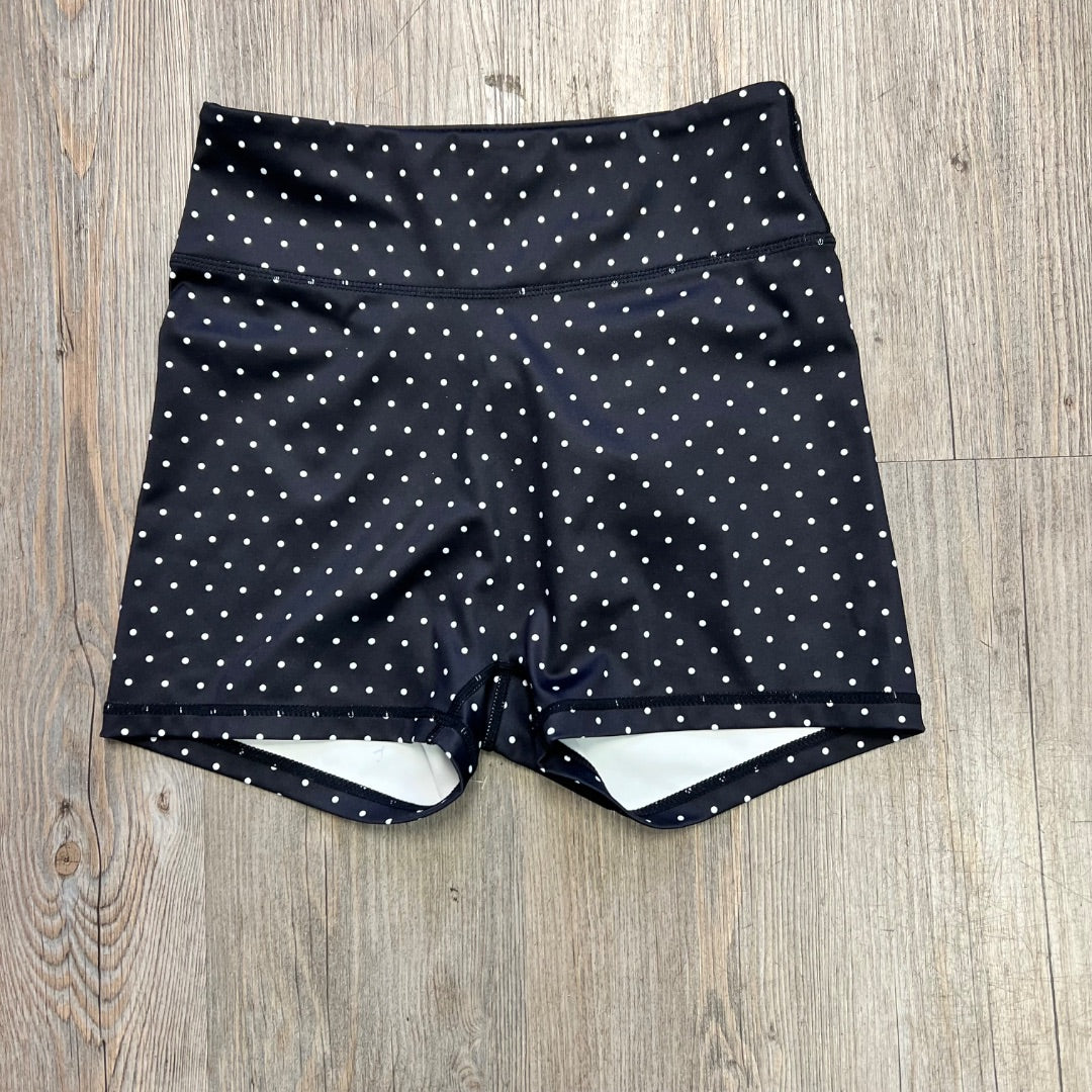Black & White Polka Dot Aralina Bike Shorts