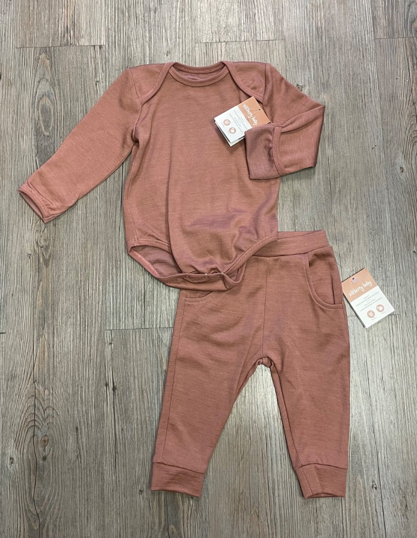 Ginger Silkberry Baby Wool & Rayon from Bamboo 2 Pcs Clothing Set, 18-24M