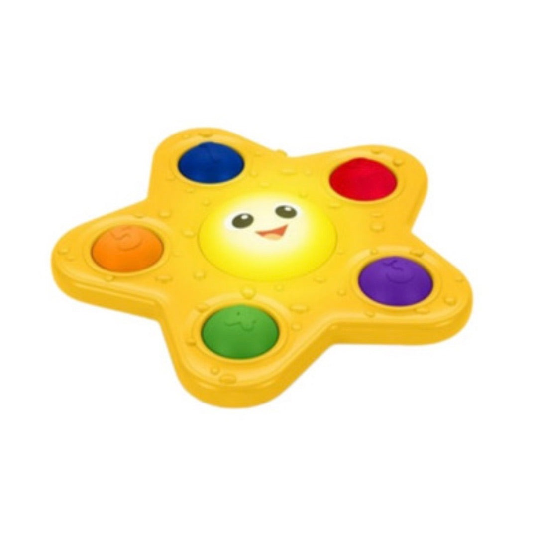 Yellow Baby Einstein Pop & Glow Starfish Sensory Toy, 6M+
