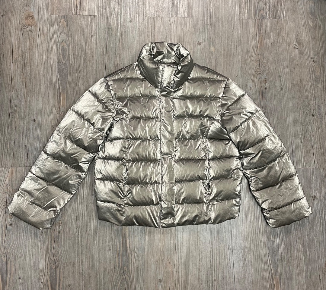 Metallic Zara Winter Jacket, 8-9Y