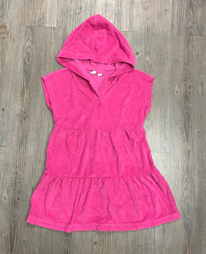 Pink Gap Hodded Dress cover Up, 6-7Y
