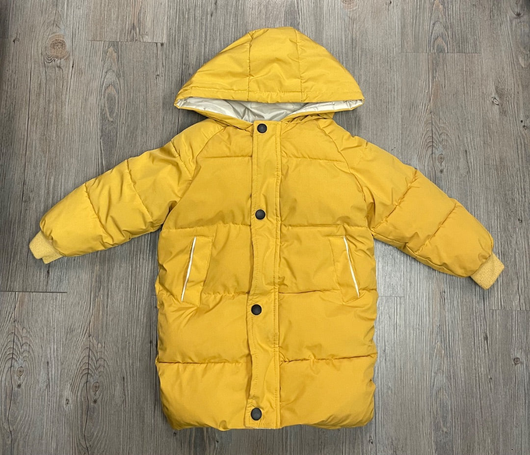 Yellow Winter Jacket, 4-5Y