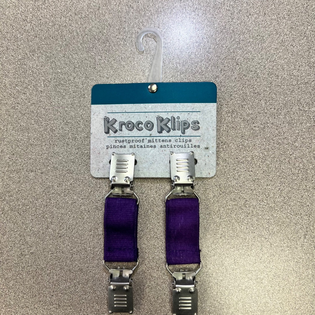 Purple CaliKids Kroco Klips, One Size