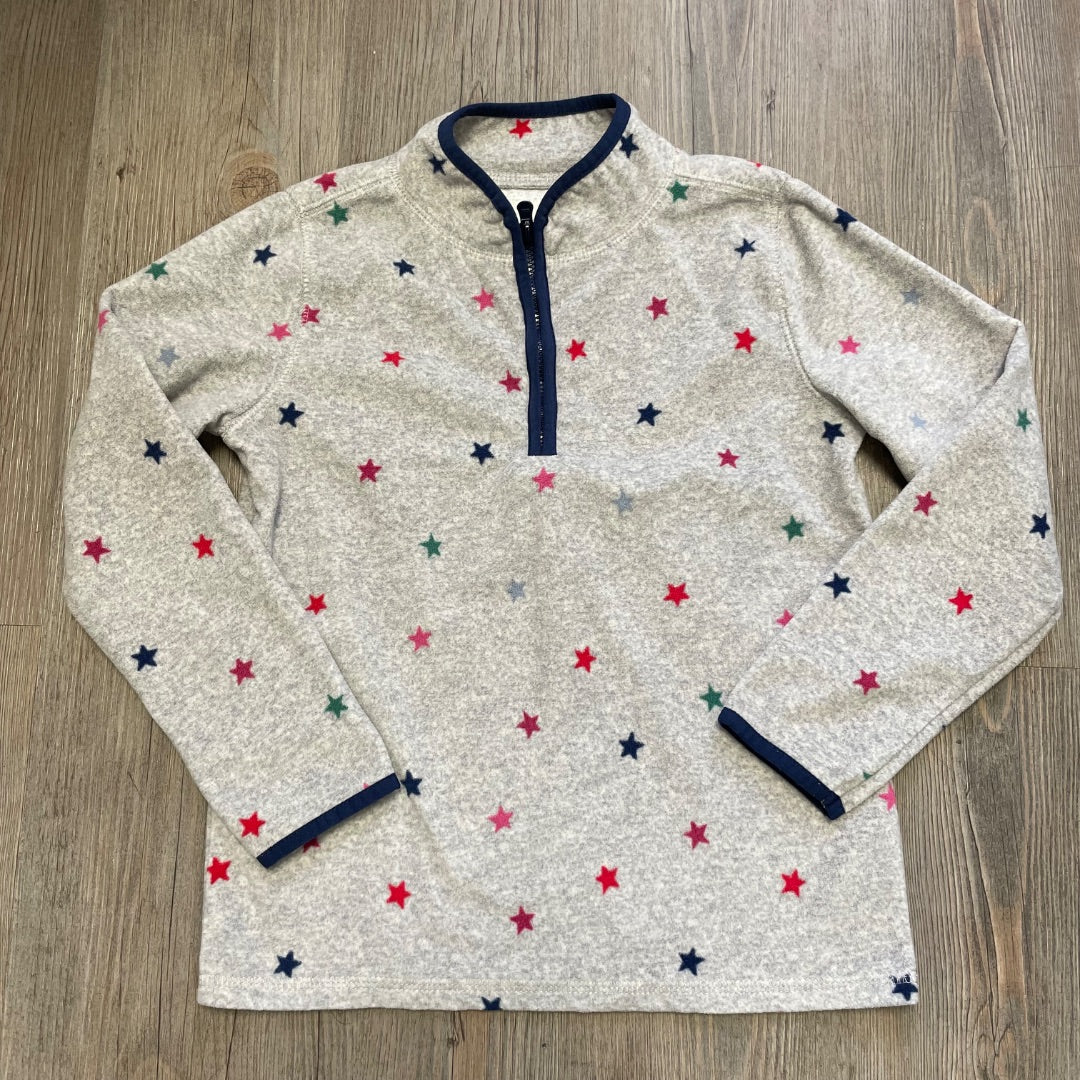 Star Print Oshkosh Fleece 3/4 Zip Sweater, 7Y