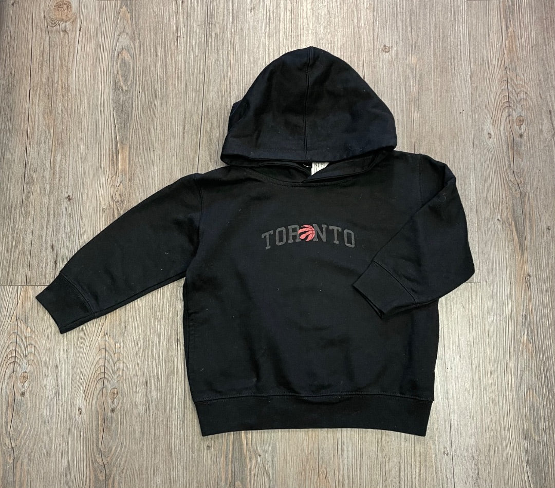 Black Toronto Pullover Hoodie, 4Y