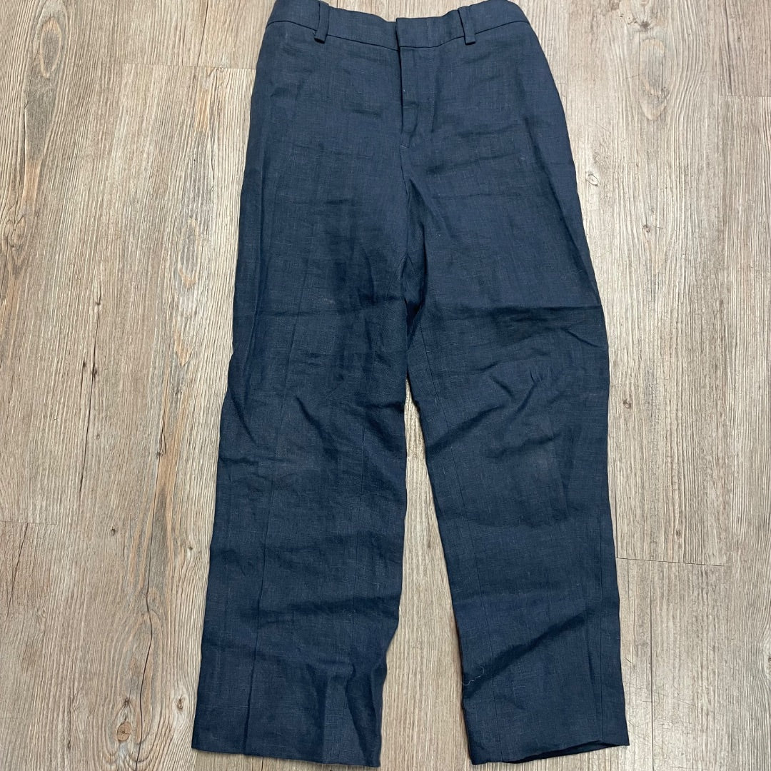 Navy Polo Ralph Lauren Linen Dress Pants, 7Y