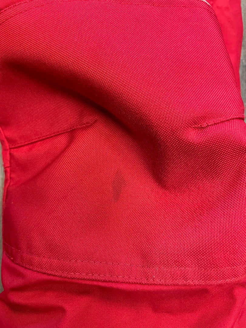 Red Columbia Bib Snow Pants, 6-7Y