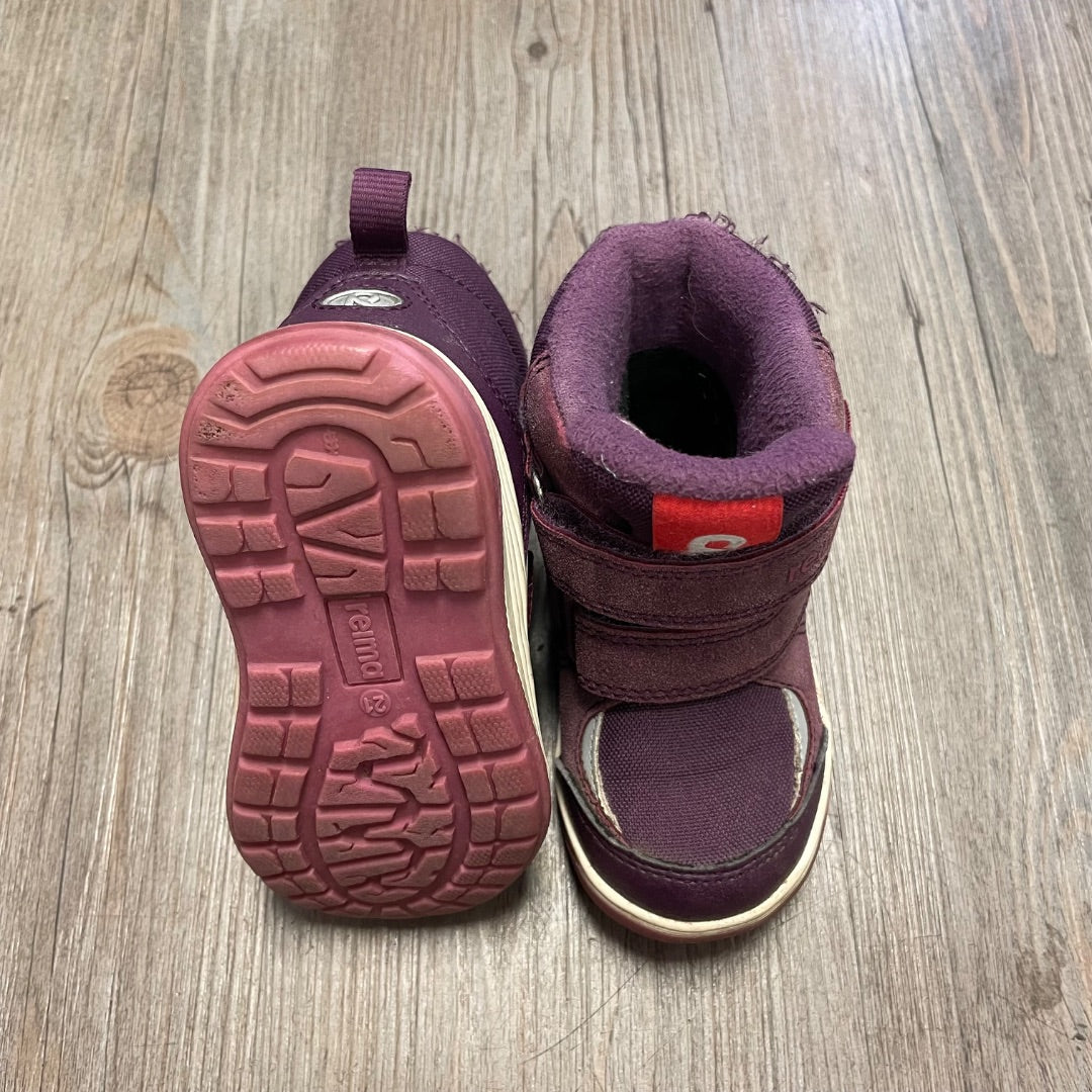 Purple Reimatec Winter Boots, 5.5T