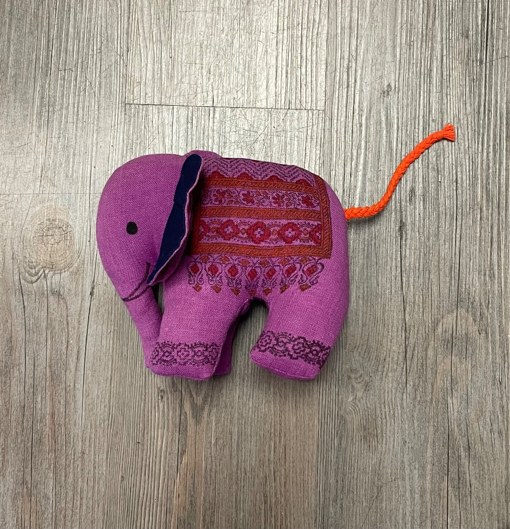 Purple Stuff Toy Elephant, 7 inch