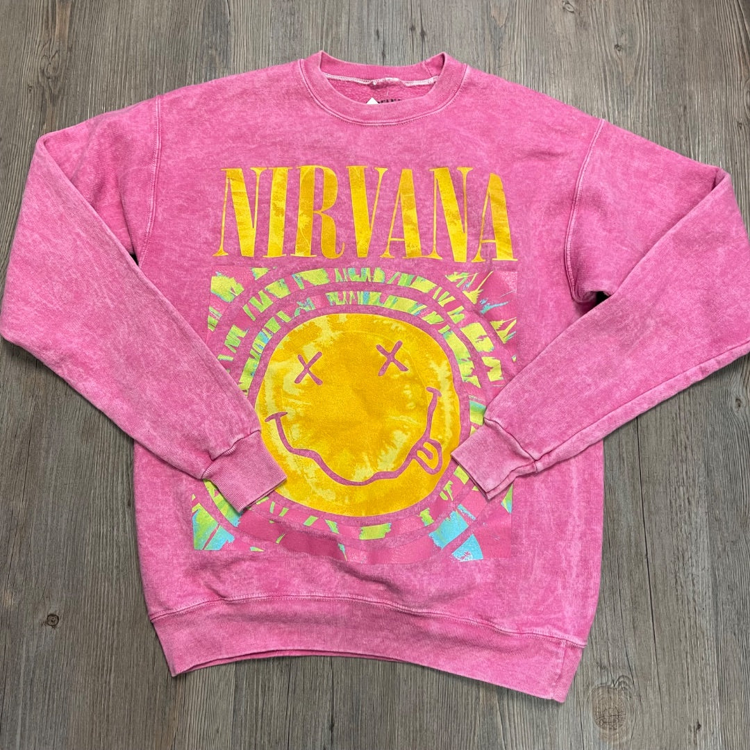 Pink Nirvana Sweatshirt, 14Y+
