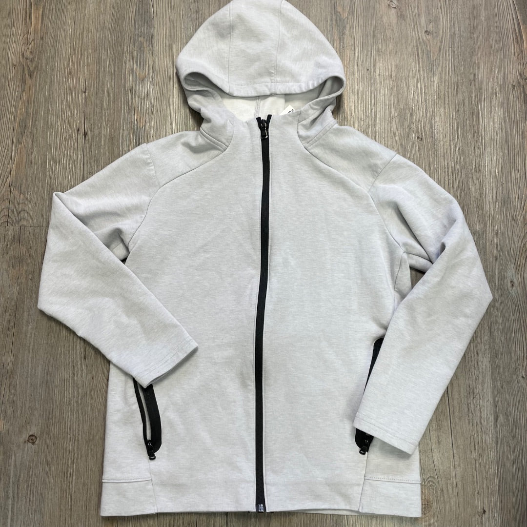 Grey Old Navy Zip Active Hooded Jacket, 10-12Y