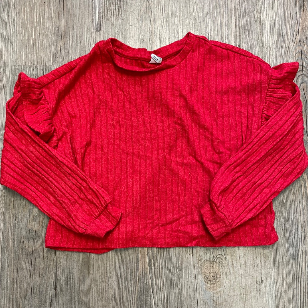 Red Old Navy LS Top, 8Y