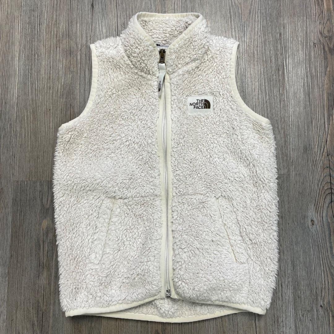 Beige North Face Fleece Vest, 5Y