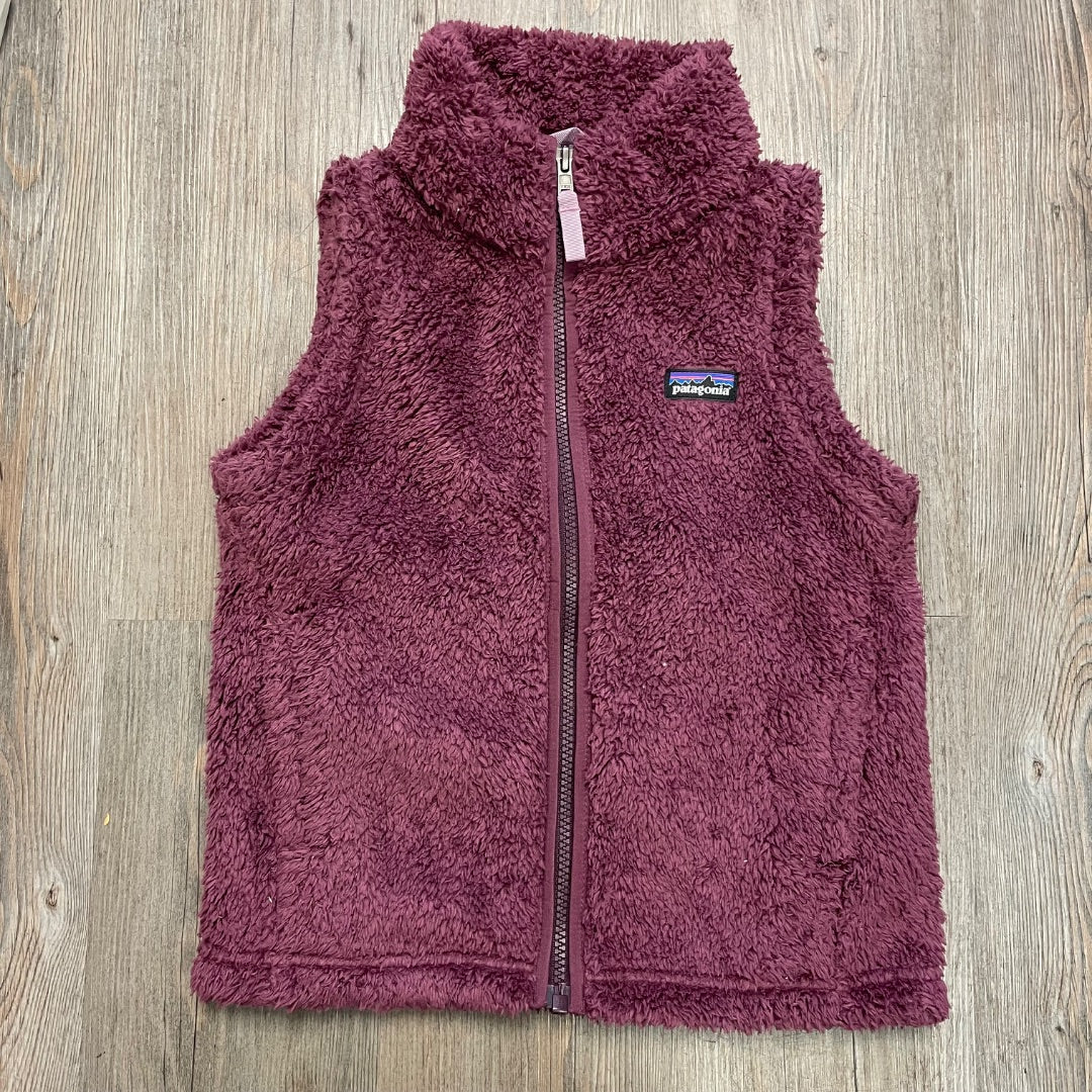 Raspberry Patagonia Fleece Vest, 7-8Y