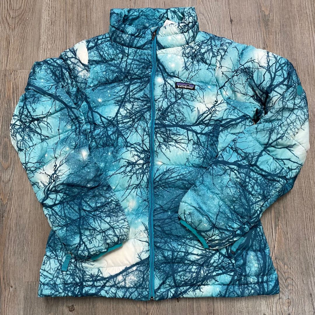 Teal Patagonia Downfill Puffer jacket, 14Y