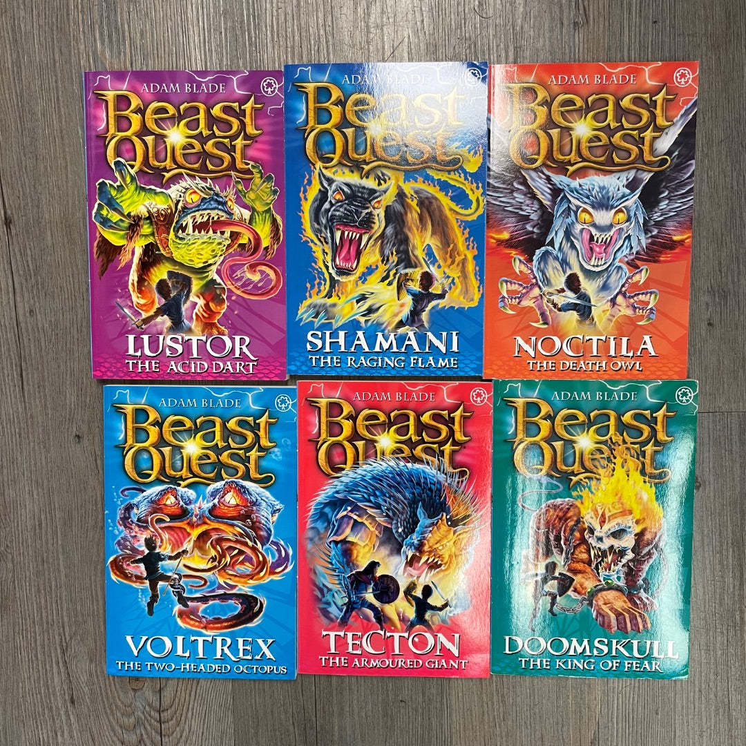 6 Books Adam Blade Beast Quest Series #10 Master of the Beast, Paperback