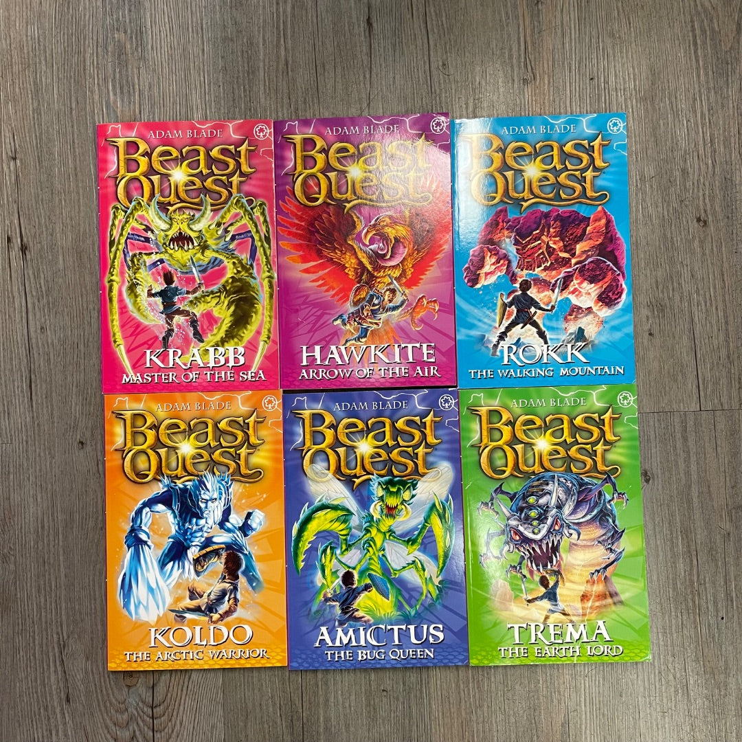 6 Books Adam Blade Beast Quest Series #5 The Shade of Death, Paperback