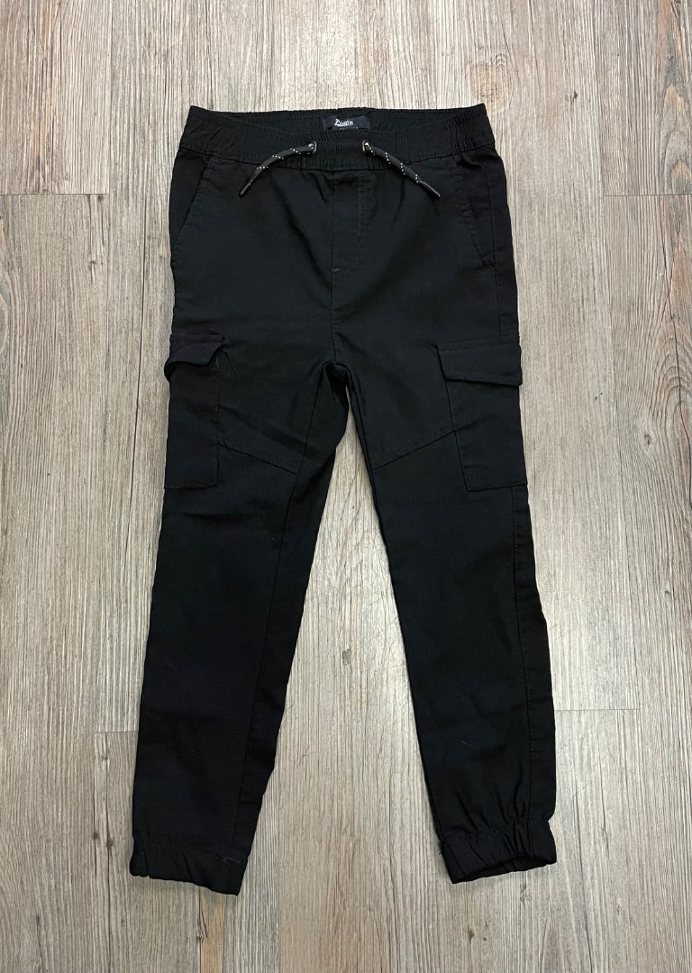 Black Public Supply Stretch Cargo Pants, 6Y