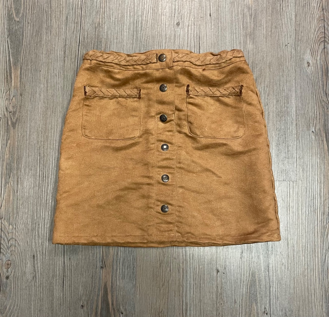 Brown Gymboree Faux Suede Skirt, 10Y