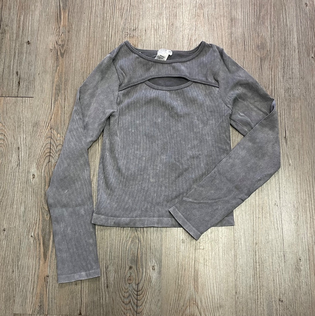 Grey Ardene Long Sleeve Top, 10-12Y