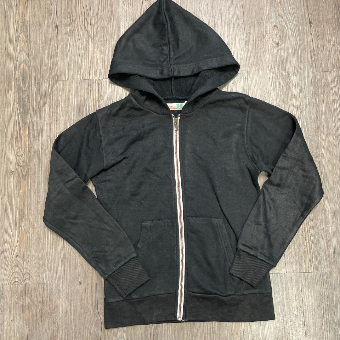 Black Vintage Havana Zip Hoodie, 14Y
