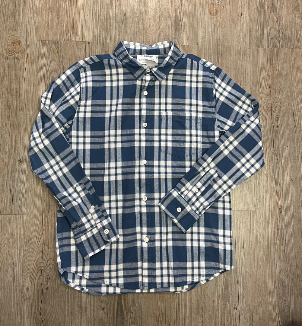 Blue Old Navy Long Sleeve Shirt, 14-16Y